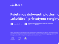 Projekto „E-kultūros“ platforma“ maketas